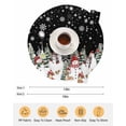 thumbnail image 6 of 15 Inch Round Placemats Set of 6, Black Christmas Non Slip Heat Insulation PP Table Mats, Snowman Xmas Tree Snowflake Winter Washable Place Mats for Kitchen Dining Party Table Decor, 6 of 7