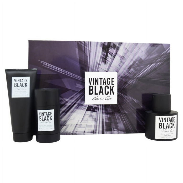 Kenneth Cole Vintage Black Cologne Gift Set for Men 3 Pieces