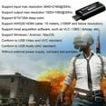 thumbnail image 4 of Video Capture Cards, 4K HDMI to USB 3.0 Video Capture Device, 1080P HD 60fps Broadcast Live and Record Video Audio Grabber for Gaming, Streaming, Teaching, Video Conference (Silver), 4 of 9