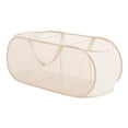 thumbnail image 1 of Cesta de ropa sucia plegable, Cesta de ropa sucia plegable, Cesta de ropa sucia plegable portátil, para baño Dormitorio Juguetes Calcetines Bufanda 3 Rejillas Beige Macarena Cesto de la ropa, 1 of 8