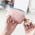 thumbnail image 2 of Mini PU Leather Cute Female Wallet Female Wallet with Petal Tassel Pendant for Cash Card and Key, 2 of 3