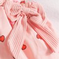 thumbnail image 6 of NOLDARES Newborn Baby Girl Outfits Long Sleeve Romper Suspender Dress 3Pcs Fall Winter Clothes Set(Watermelon Red,12-18 M), 6 of 9
