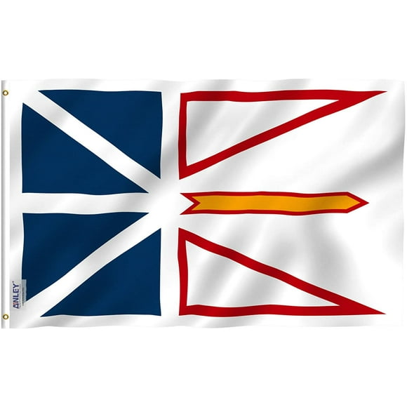 ANLEY 3x5 Feet Newfounfland and Labrador flag - Canadian Province Flag of Newfounfland and Labrador Polyester