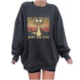 thumbnail image 4 of Tops de mujer Sudadera con estampado de sol de invierno Tops de jersey Fridja fksj1890, 4 of 8