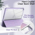 thumbnail image 2 of JETech Case for iPad Mini 5/4 (7.9-Inch 2019/2015 Model) with Pencil Holder, Clear Transparent Back Shell Slim Stand Shockproof Tablet Cover, Auto Wake/Sleep (Light Purple), 2 of 7