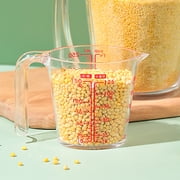 SPRING PARK Creative Clear Plastic Liquid Measuring Scale Cup Jug Beaker For Lab Pour