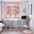 thumbnail image 4 of Pink Orchid Kitchen Curtains Window Panels, Spring Floral Flowers Leaves Botanical Insulated Window Treatment Curtain, Grommet Curtains for Bedroom/Living Room/Bathroom, 2 Piece 52"Wx72"L, 4 of 8