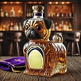 thumbnail image 6 of Mbvtdt Decorative Bulldog Shaped Whiskey Decanter,Airtight Lid 3D Design Empty Container,300ml Liquor Decanter,Clear Glass Liquor Bottle,For Beverage Alcohol Wine Drinks Commercial Display, 6 of 8