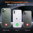 thumbnail image 2 of for iPhone 11 Case, [10 FT Military Dropproof] [2+Tempered Glass Screen, 2+Tempered Camera Lens Protector] Non-Slip Heavy Duty Full-Body Shockproof Phone Case,Gray, 2 of 14