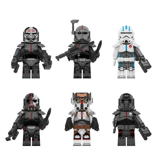 6pcs Star Wars Remnant Squad Destroyer Crosshair Echo Hunter Technician Assemble Building Block Toys