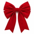 thumbnail image 2 of WDOBM Christmas Decorative Bows, 9.84x7.87 Inch Large Velvet Christmas Bow Red Burgundy Tree, Christmas Tree Bow, Velvet Christmas Bows for Home Decor Indoor, 2 of 9