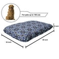 thumbnail image 2 of Moroccan Pet Bed, Eastern Persian Gypsy Jacquard Style Culture Folk Tracery Geometric Image, Chew Resistant Pad for Dogs and Cats Cushion with Removable Cover, 24" x 39", Royal Blue, by Ambesonne, 2 of 4