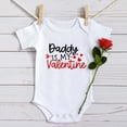 thumbnail image 4 of AOMPMSDX Girls Bodysuits Boys Girls Short Sleeve Valentine's Day Letter Print Romper Bodysuit For Children Clothes Black 12 Months-18 Months, 4 of 5