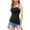 black, variant on Padded Tank Tops Women a Design Vest Spaghetti Strap Tops with Built-in Bra Side Split Asymmetrical Hem Camisoles Cotton Cami Shirts
