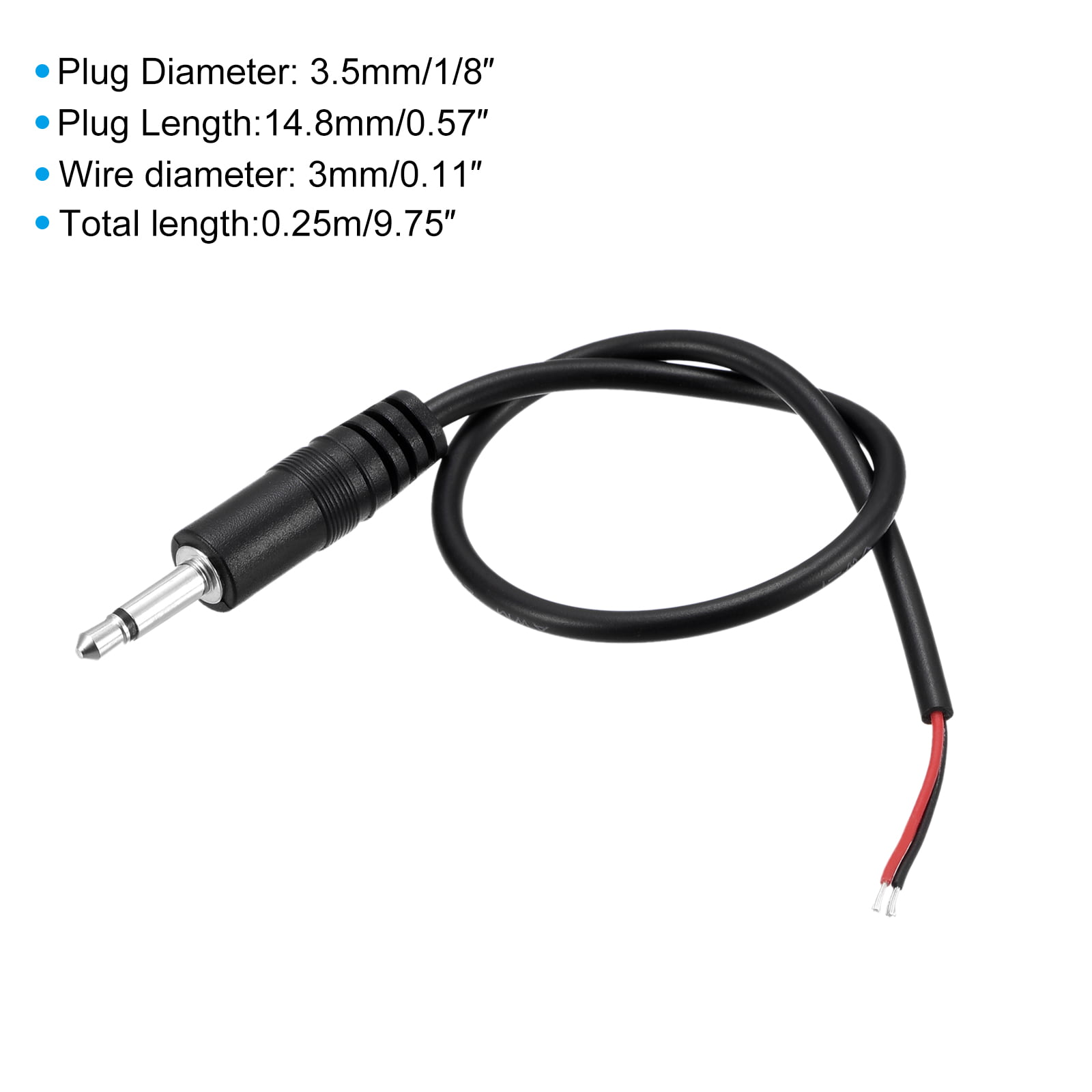 Cable De Audio 2 Rca A 2 Plug Ts De 1/4 6,3 Mm. 1,8 Metros