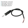 thumbnail image 2 of Uxcell 1/8 inch Male Plug Bare Wire TS 2 Pole Mono 1/8" Plug Jack Audio Cable 9.75inch 10Pack, 2 of 5
