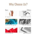 thumbnail image 3 of Lexvss 4 Pack 35" Large Silk Scarf Satin Square Head Scarves Silk Like Neck Scarf Hair Sleeping Wraps Lightweight Silk Bandana, 3 of 11