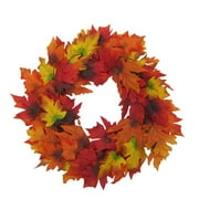 Better Homes and Gardens Maple Wreath, Orange, 18"