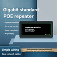 thumbnail image 2 of 2 Port Gigabit POE Extender 100/1000Mbps IEEE 802.3af/At PoE Repeater for IP Camera/NVR/AP, 100m Range Extender, 2 of 7