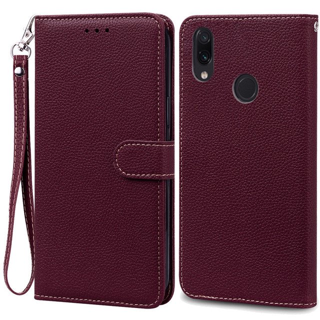 Funda de cuero con tapa para Xiaomi Redmi Note 7 Pro carcasa protectora