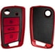 thumbnail image 1 of Accesorio para llave de coche, compatible con VW Golf 7 MK7, funda protectora de silicona de 3 botones, color rojo y negro Excelente Rendimiento, 1 of 5