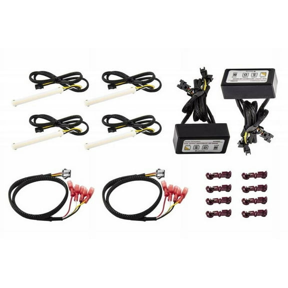 Diode Dynamics LED Strip Lights High Density SF Switchback Quad 3 Inch Kit