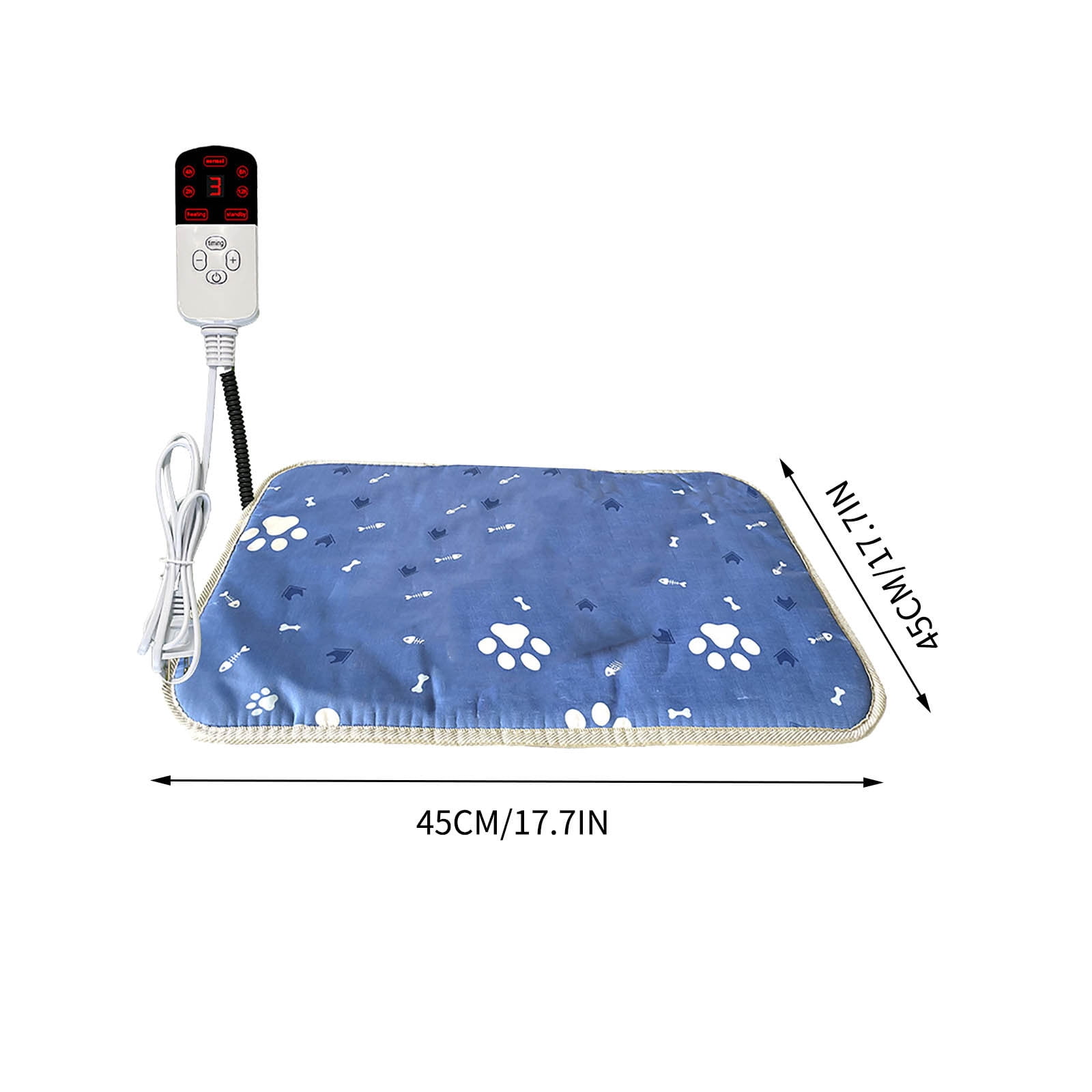 Nkmbld Electric Heated Pet Pad, Winter Self Warming Pet Mat Cats Dogs Bed Self Heating Pet Mat Extra Warm Thermal Pet Pad for Indoor Outdoor Non Slip Bottom Washable Pet Mat