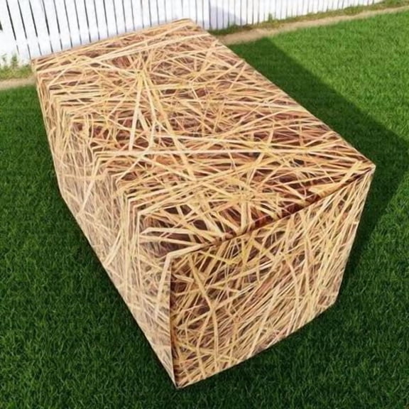 Hytrove Khaki Fake Hay for Party Decorations, Paper Hay Decor, 1 Pack for Rustic and Farmhouse Events