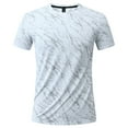 thumbnail image 1 of Tops para hombre, blusas y camisas de cuello redondo y manga corta para hombre Tops de cuello redondo y manga corta para hombre Ropa casual de moda europea Blusas para correr y entrenar Camisas Blusa, 1 of 8