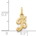 thumbnail image 3 of Pendentif Charme Collier Monogramme Initiale Lettre B en Or Jaune 14k, 3 of 7