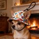 thumbnail image 5 of Sombrero para mascotas para perros y gatos pequeños: gorra transpirable de fibra de poliéster con hebilla ajustable, gorro para mascotas para exteriores que proporciona sombra y protección cont, 5 of 6