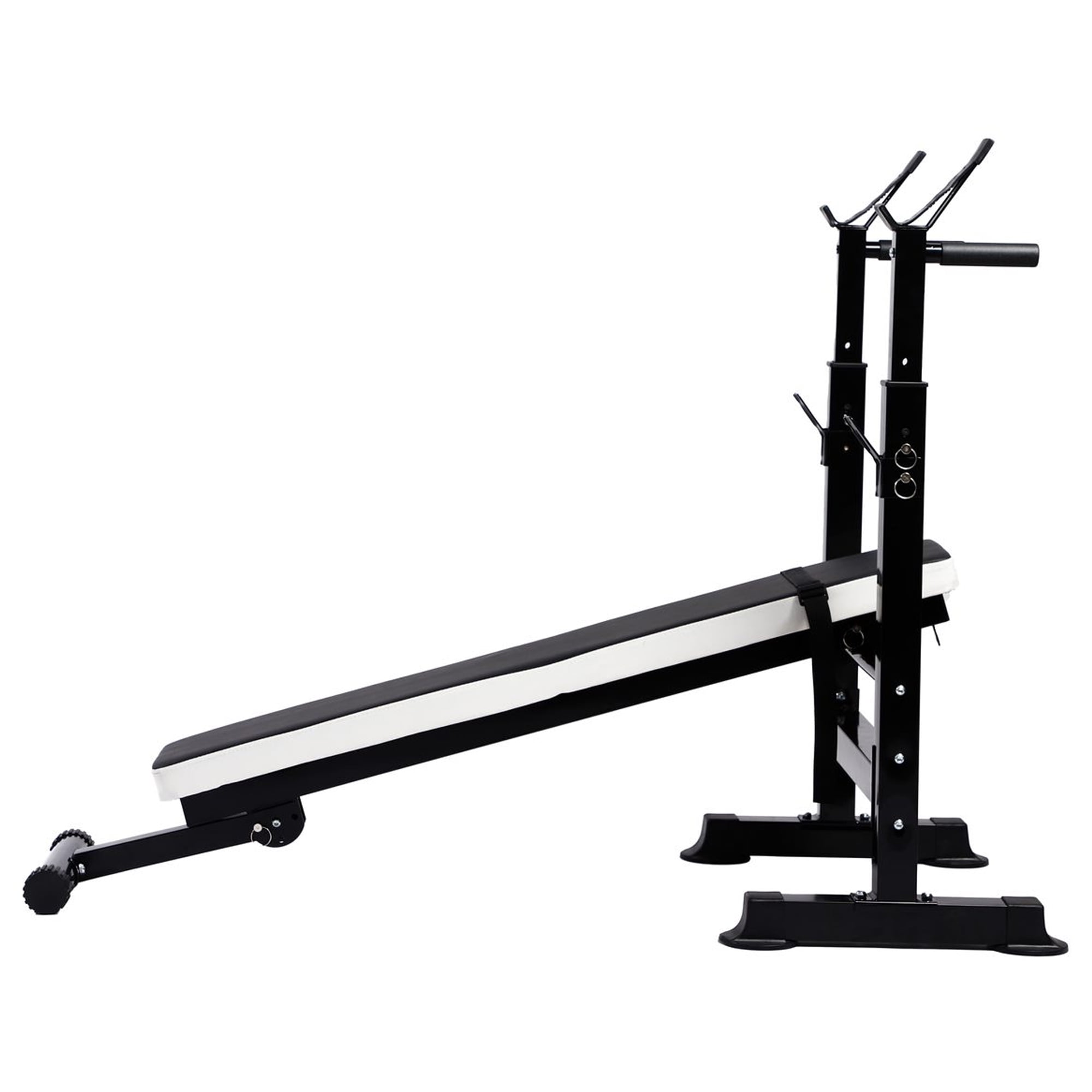 BalanceFrom Fitness Adjustable Strength Training Workout Station, Black