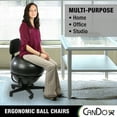 thumbnail image 4 of Cando Metal Ball Chair Inflatable Ergonomic Active Seating Exercise Ball Chair with Air Pump for Home, Office, and Classroom, 4 of 7