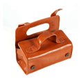 thumbnail image 1 of Pro Leather Sports Toiletry Pouch Case Shaving Brush& Cosmetic Brown Bag HJ, 1 of 8