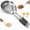 B 2PCS, variant on Wooden Handle Stainless Steel Skimmer, Skimmer Slotted Spoon, Skimmer Ladle Spoon with Heat-Resistant Long Handle, Extra Thick Spider Strainer for Deep Frying, Boiling & Fast Oil Draining (1)