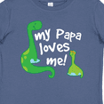 thumbnail image 4 of Inktastic My Papa Loves Me Dinosaur Boys Baby T-Shirt, 4 of 5
