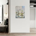 thumbnail image 3 of Sailboat Decor Wall Art for Living Room Boat Wall Decor Nautical Sailboat Canvas Painting Framed Artwork for Bedroom Bathroom 12''''x16'''', 3 of 6
