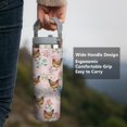 thumbnail image 3 of 30oz Chicken Tumbler with Handle and Straw, Pink Chicken Stainless Steel Vacuum Insulated Flip Straw Coffee Cups Spill Proof Travel Mug, Chicken Rooster Decor Stuff Gifts for Women Chicken Lover, 3 of 6