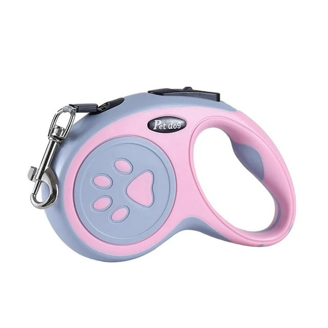 3m 5m Laisse pour Chien en Nylon Automatique Rétractable Durable Plomb pour Chat Extension Chiot Marche Course Traction Roulette pour Petits Chiens
