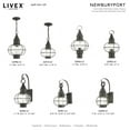 thumbnail image 4 of 26910-61 Livex Lighting Newburyport - 1 Light Outdoor Pendant Lantern in Bohemian Style - 8.75 Inches wide by 11.75 Inches high-Charcoal Finish, 4 of 9