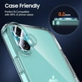 thumbnail image 4 of 3-Pack Camera Lens Protector for iPhone 17,[Drop Protection] [Case Friendly] 9H Tempered Glass Camera Cover Screen [Update New Version], 4 of 6