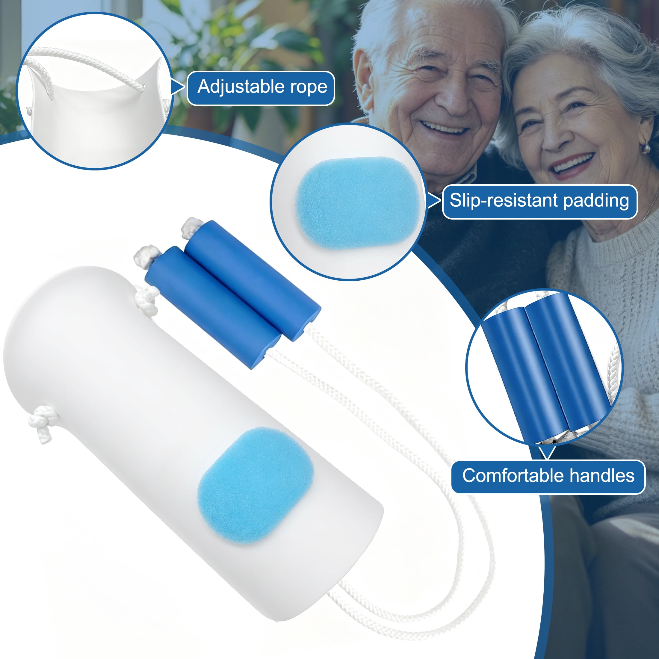 Sock Aid, Sock Aids for Putting On Socks, Sock Assistant Device No Bending with Foam Handles Easy On Easy Off, Sock Helpers to Put On Your Socks for Seniors, Elderly, Pregnant, After Surgery Recovery