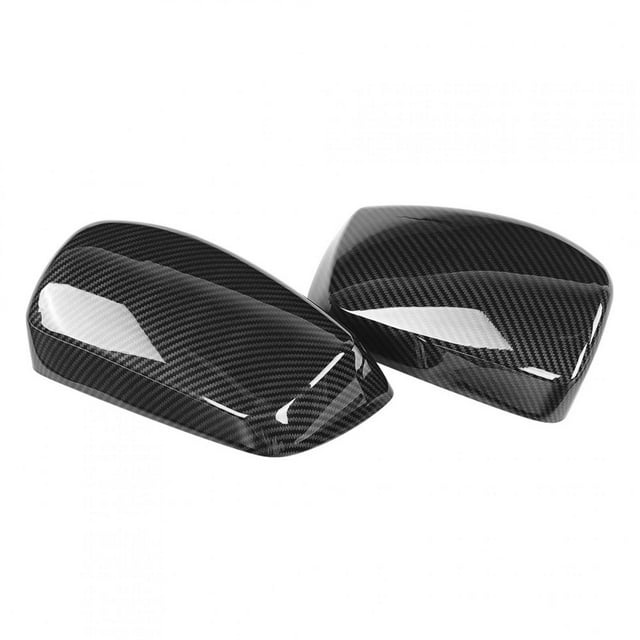 Cubierta del Espejo Retrovisor Yctze 2 Piezas Cubierta del Espejo Retrovisor Estilo de Fibra de Carbono CW - BW - M12 - RPLMT Recambio para E60 E61 E63 E64 03-08 ANGGREK Otros
