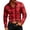 Red, variant on Men's Plaid Printed Long Sleeve Shirt Business Casual Button Down Turndown Collar Shirts Fashion Slim Fit Dress Shirts for Men