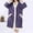 Purple, variant on Hrsba Womens Winter Robes,Sleepwear for Women Solid Color Fleece Robe Mid Length Thick Warm Loose Winter Home Loungewear with Pockets