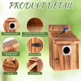 thumbnail image 4 of Juego de casitas para pájaros de exterior JZTKQTM con protectores metálicos y seguros, 4 of 7