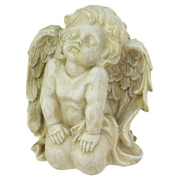 Northlight Heavenly Gardens Kneeling Cherub Angel Outdoor Garden Statue