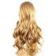 thumbnail image 3 of Long Curly Hair Wig Yellow Color Centre Parting Hairstyle Adjust Buckle Wavy Wigs for Women Chemical Fiber, 3 of 5