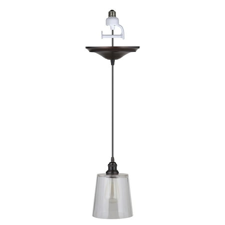 Instant Pendant Recessed Light Conversion Kit Brushed Bronze Clear Gl Shade Instant Pendant Recessed Light Conversion Kit Brushed Bronze Clear Gl Shade