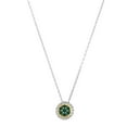thumbnail image 1 of 18k Gold And Sterling Silver Emerald Fancy Necklace, 18", 1 of 1